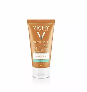 واقي ضد الشمس فيشي مخملي كابيتال سوليل مثالي للبشرة المختلطة SPF 50