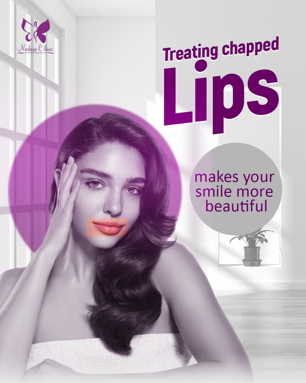 Dry lips treatment
