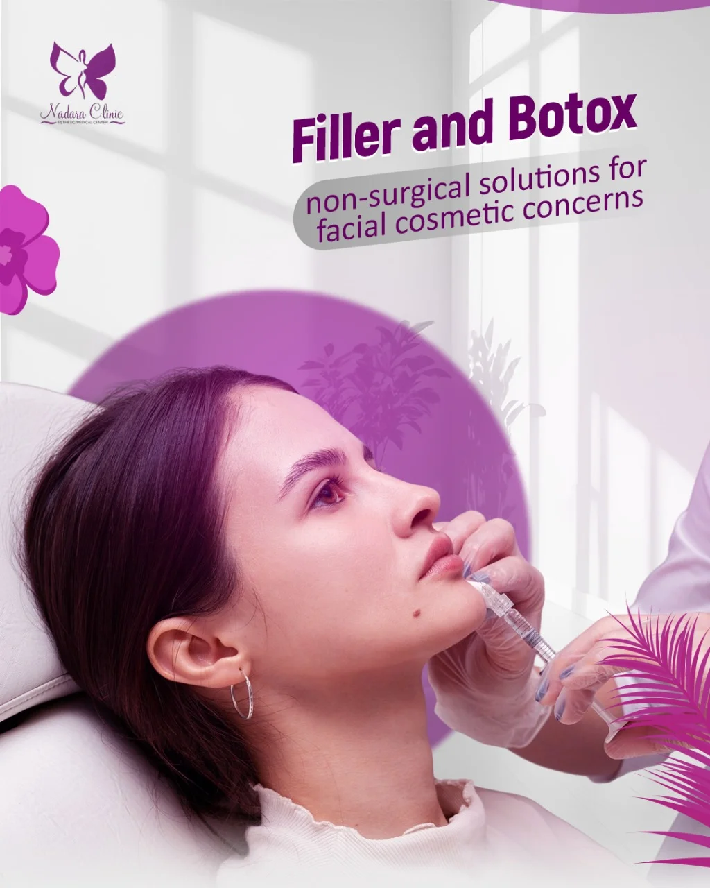 Fillers and Botox are non-surgical treatments for cosmetic problems.