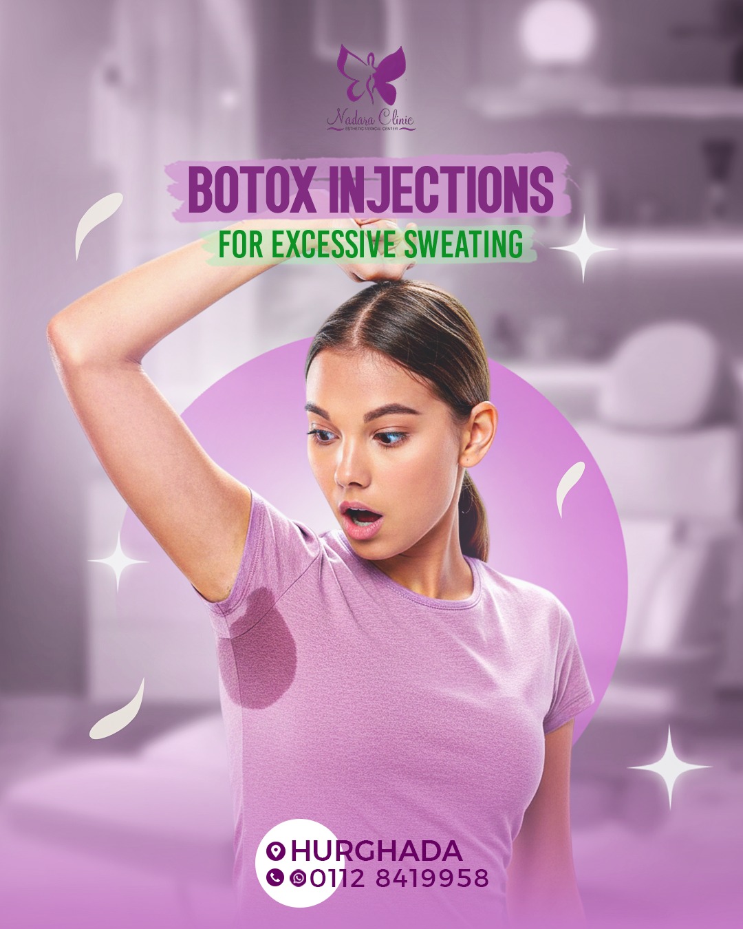 Botox injections for excessive sweating in Hurghada