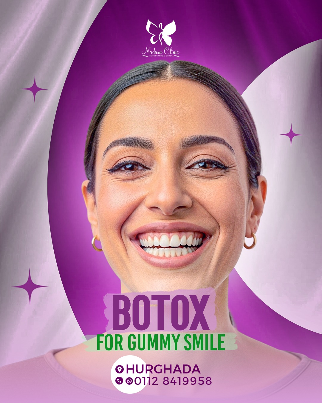 Botox to get rid of a gummy smile in Hurghada