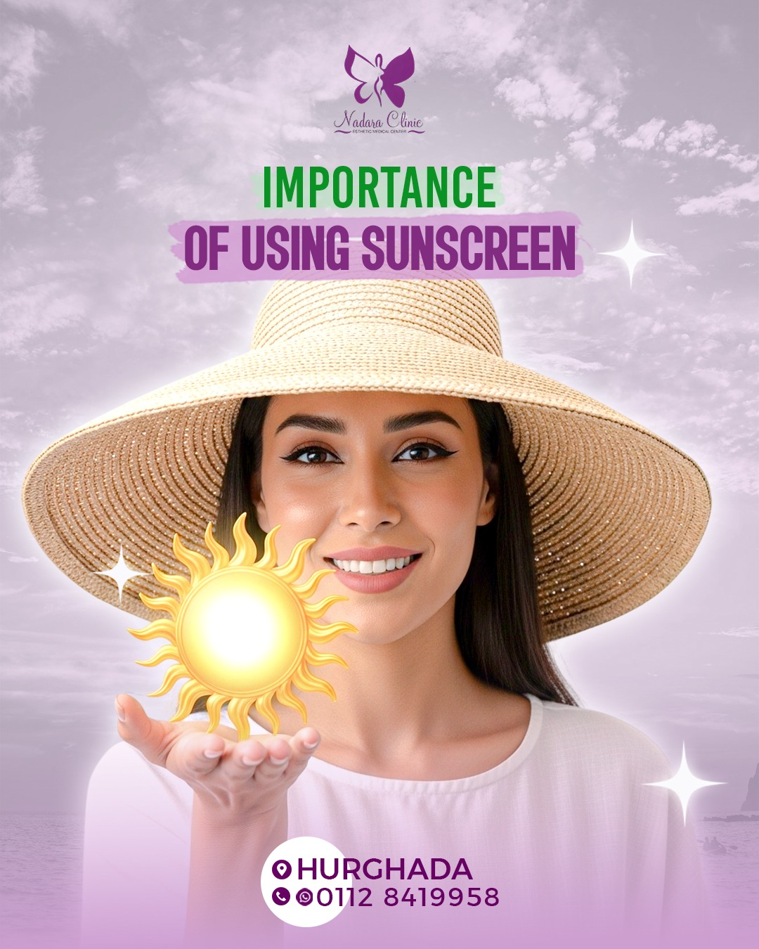 The importance of using sunscreen in Hurghada